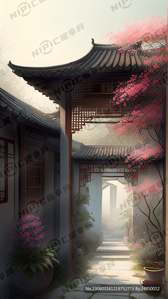 乡村小院 繁花似锦