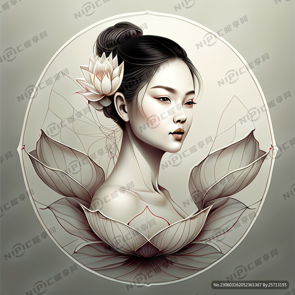 莲瓣线形图