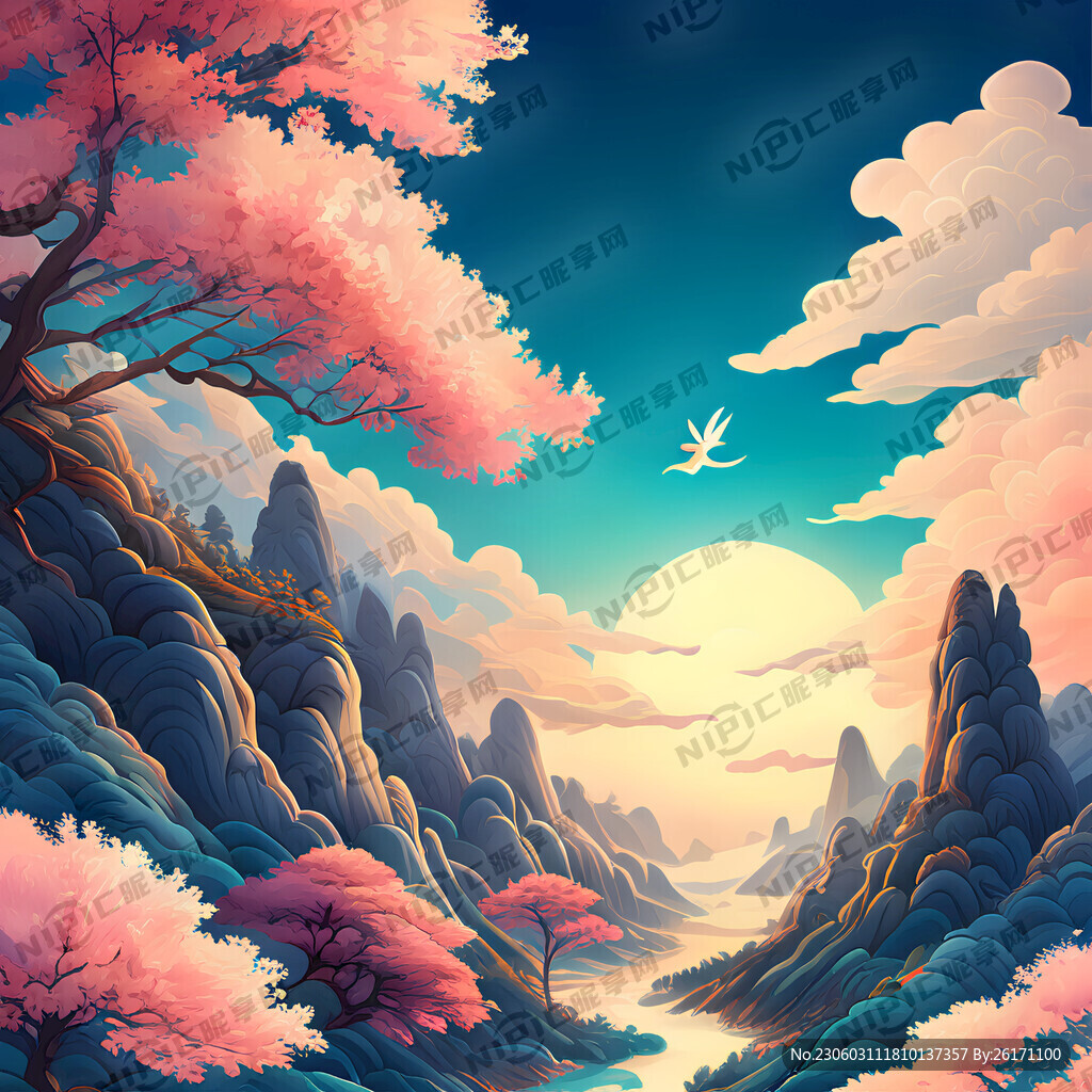 游戏梦幻唯美新中式风景 超高清