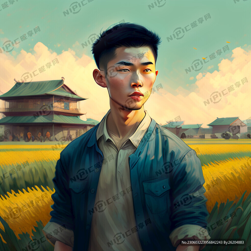 有朝气的年轻人在充满生命力的环