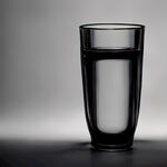 黑色透明水杯