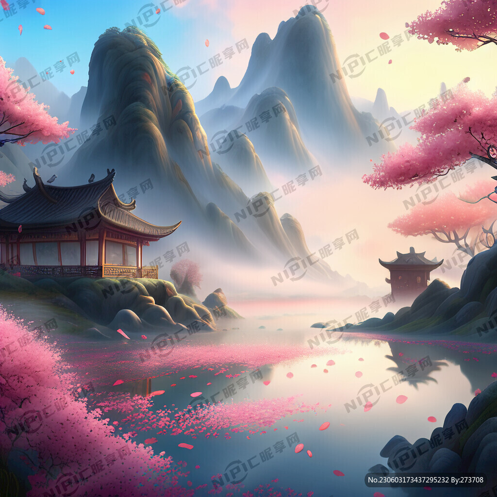游戏梦幻唯美新中式风景 超高清