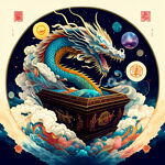 宇宙星空  九龙拉棺 一个人