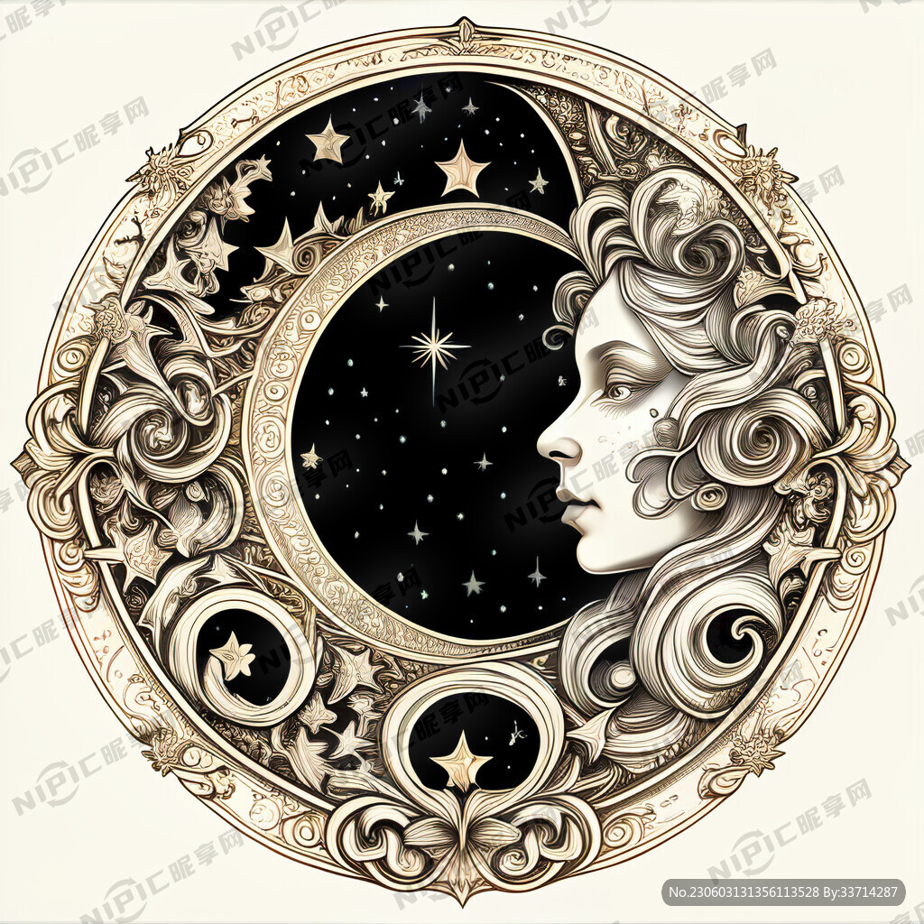 星月巴洛克魔法线描