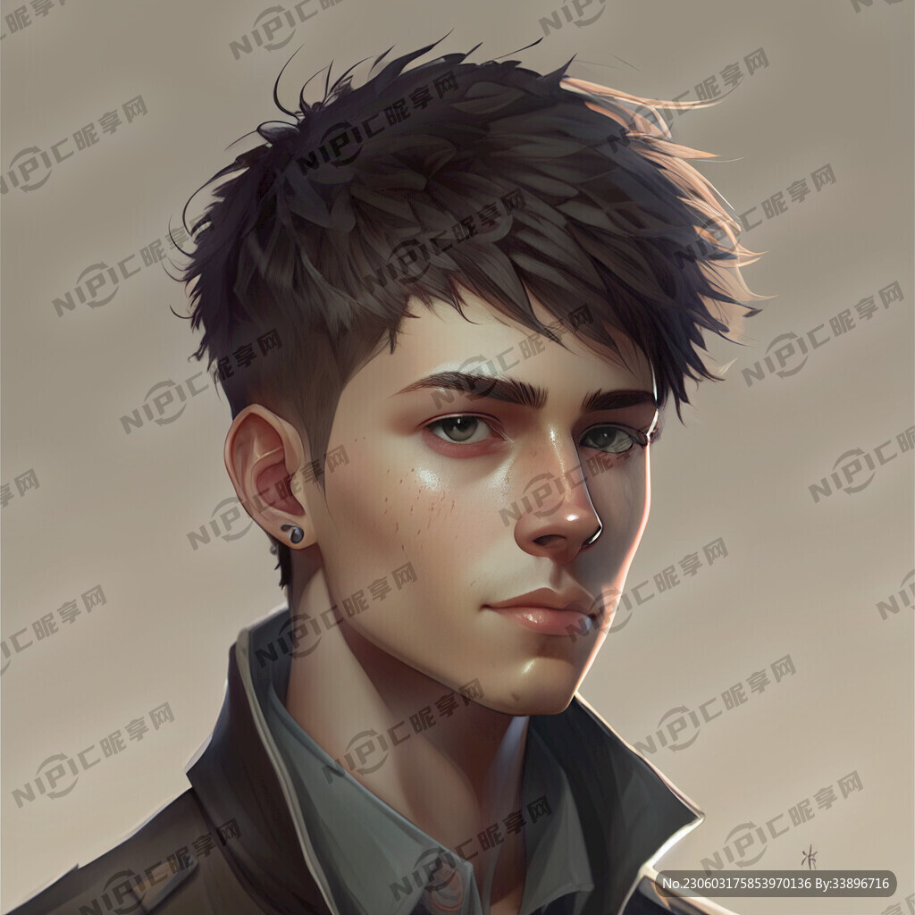 男生 干净 短发