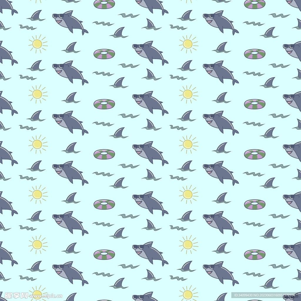 鲨鱼图案