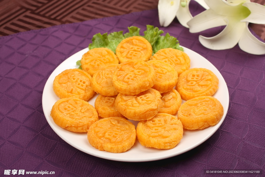 南瓜饼美食