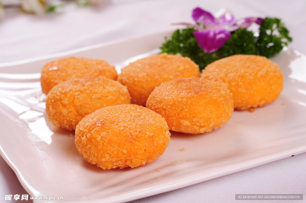 南瓜饼美食