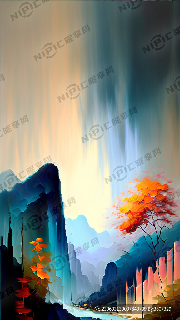 抽象油画