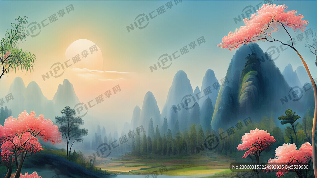 梦幻唯美新中式风景 超高清