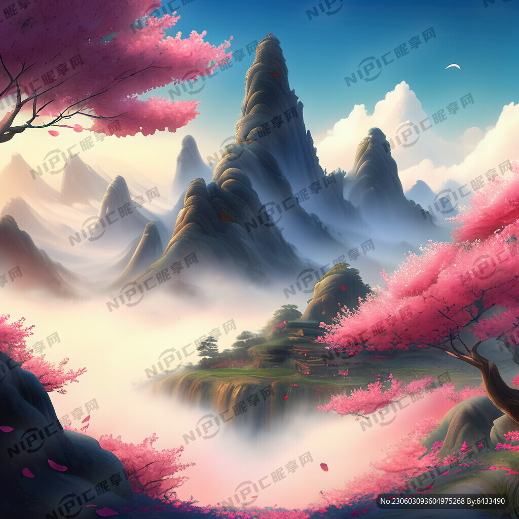 游戏梦幻唯美新中式风景 超高清