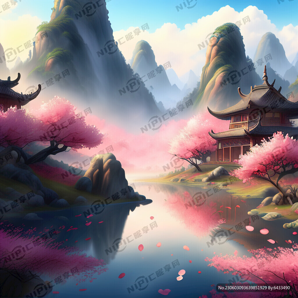 游戏梦幻唯美新中式风景 超高清