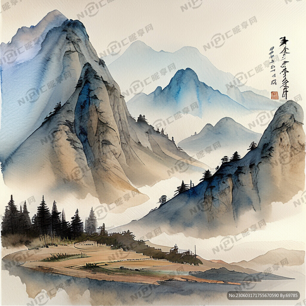荒野 韵味 山