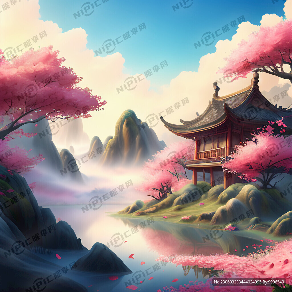 游戏梦幻唯美新中式风景 超高清