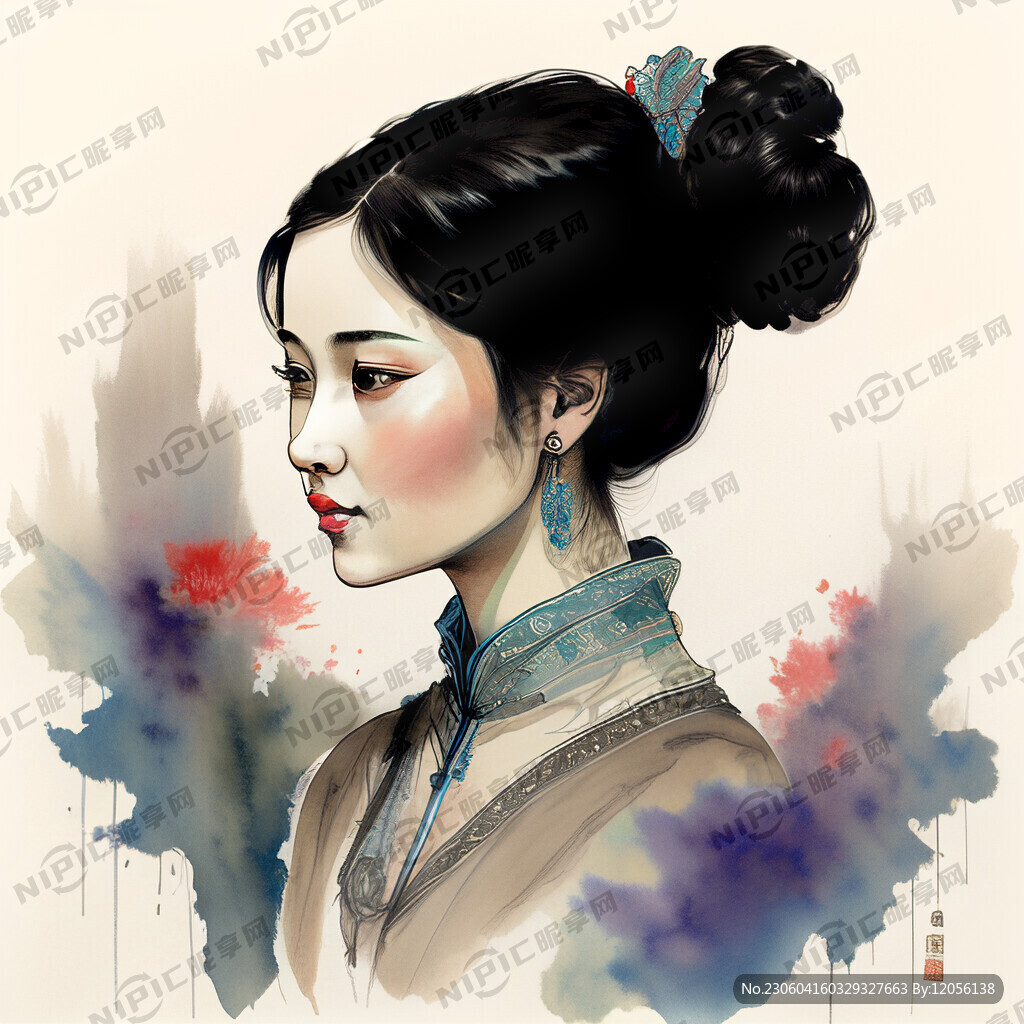 复古  扎染