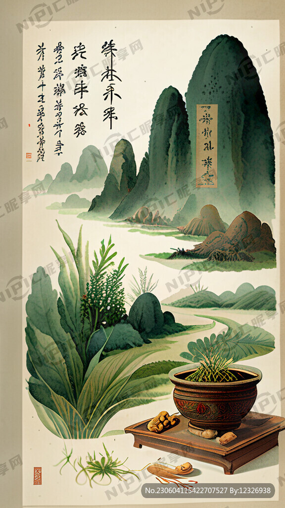 中草药养生海报