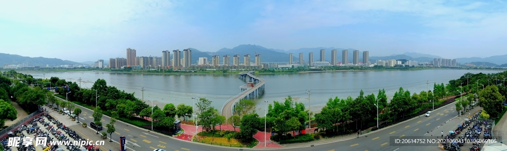 美丽的海边城市风景