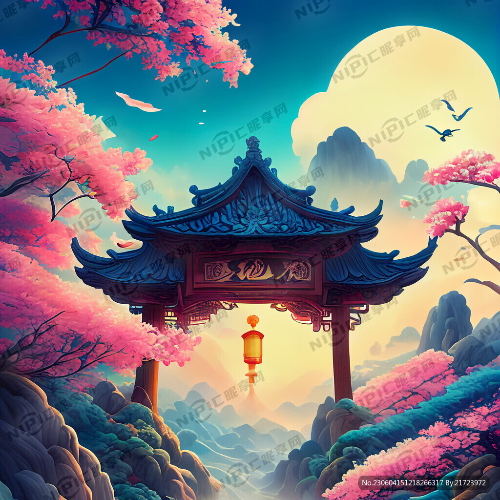 游戏梦幻唯美新中式风景 超高清