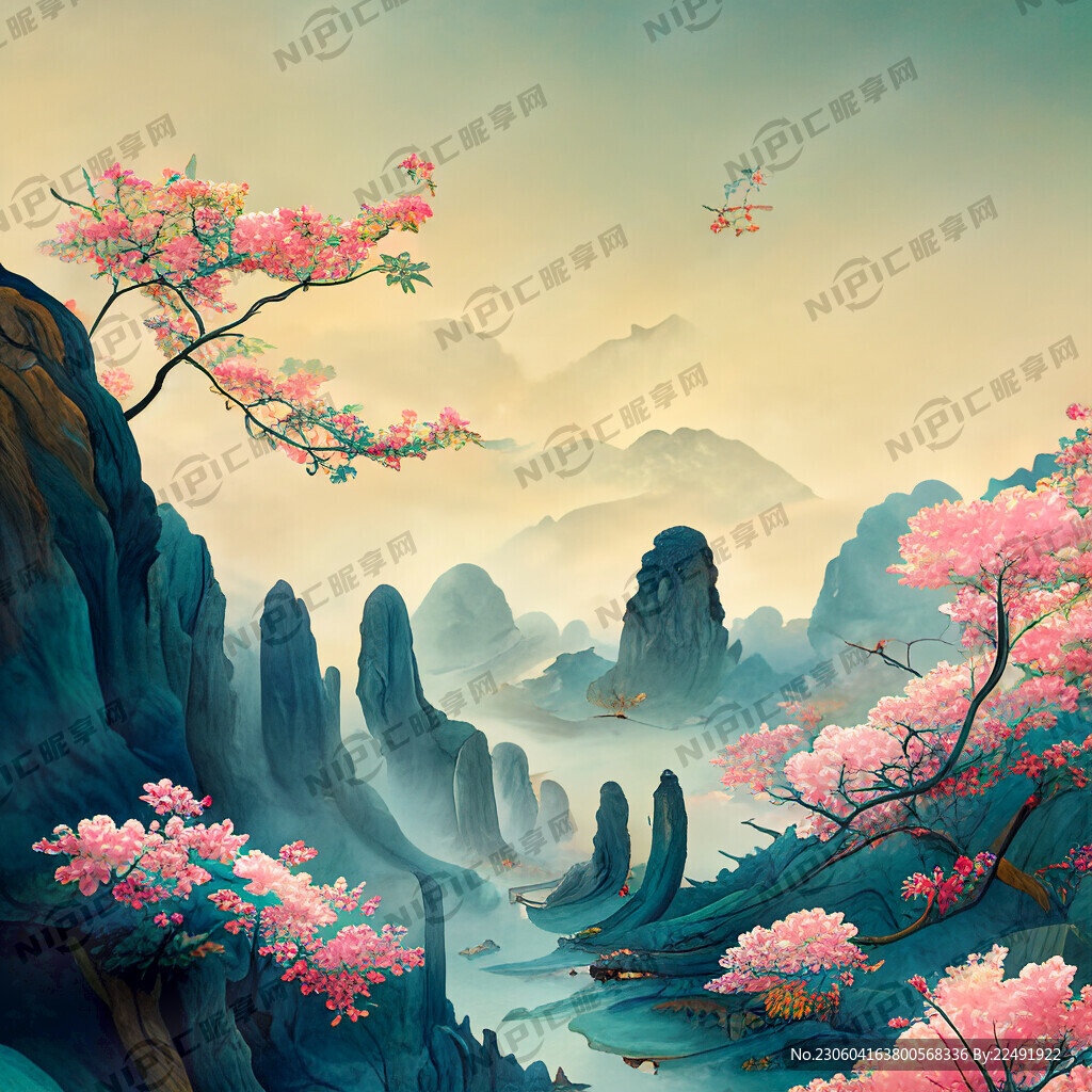 游戏梦幻唯美新中式风景 超高清