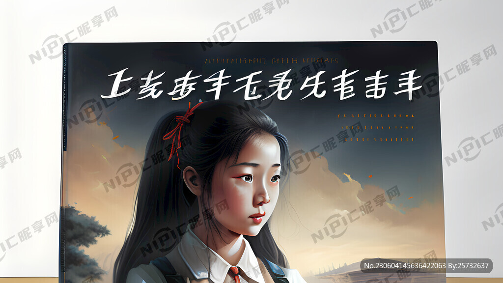 学生纪念画册书本封面