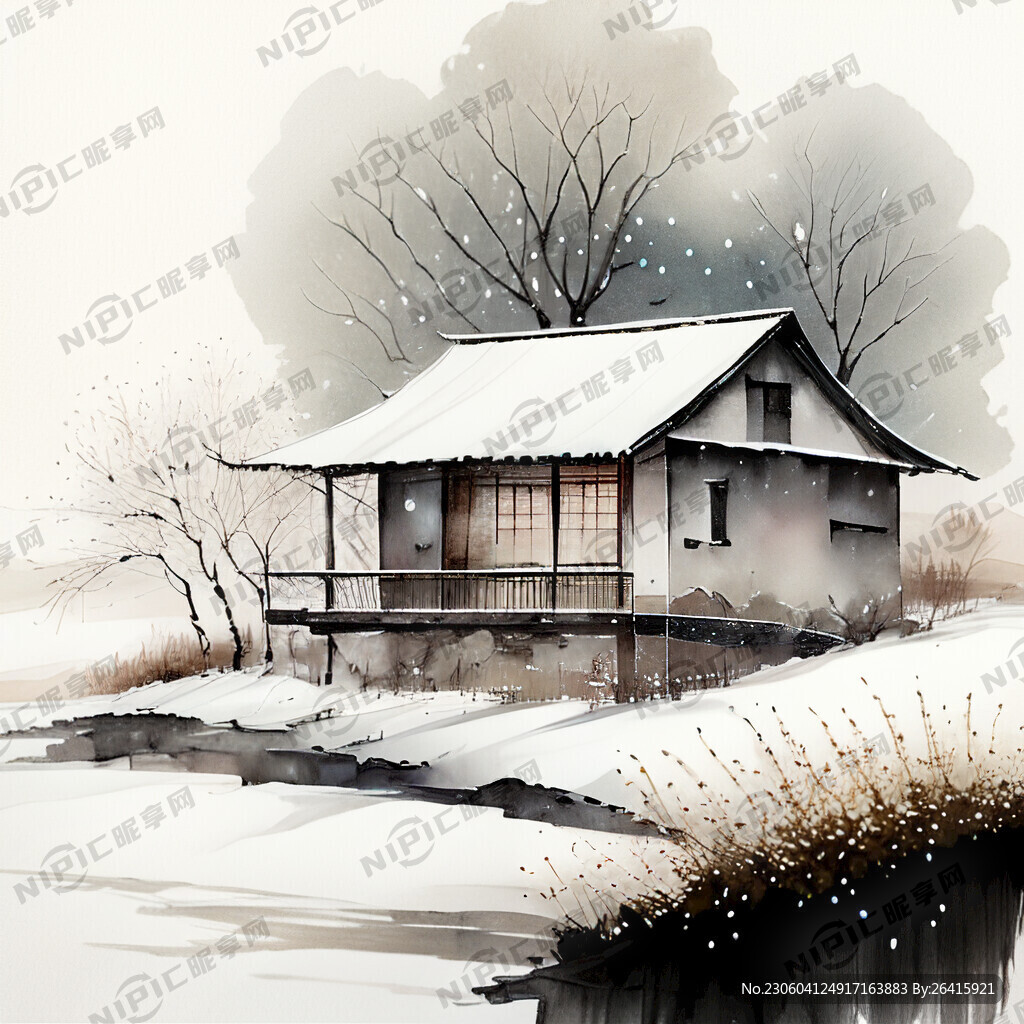 农家雪景