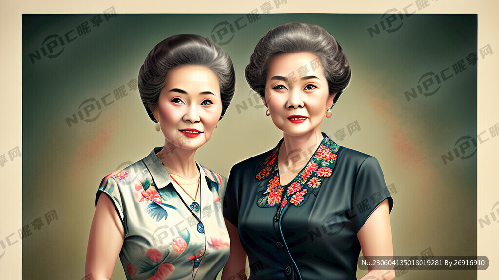 女性老年夏装广告