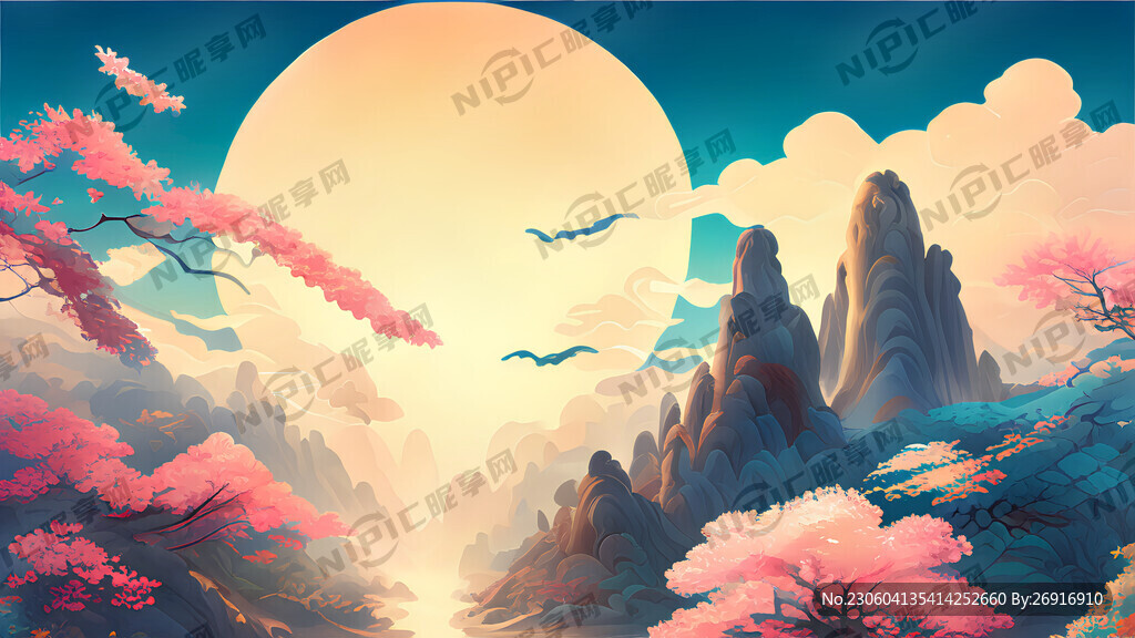 游戏梦幻唯美新中式风景 超高清