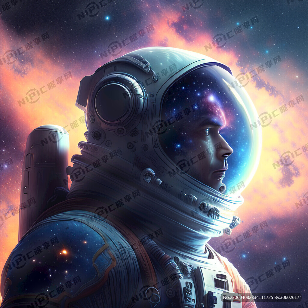 星空、太空人
