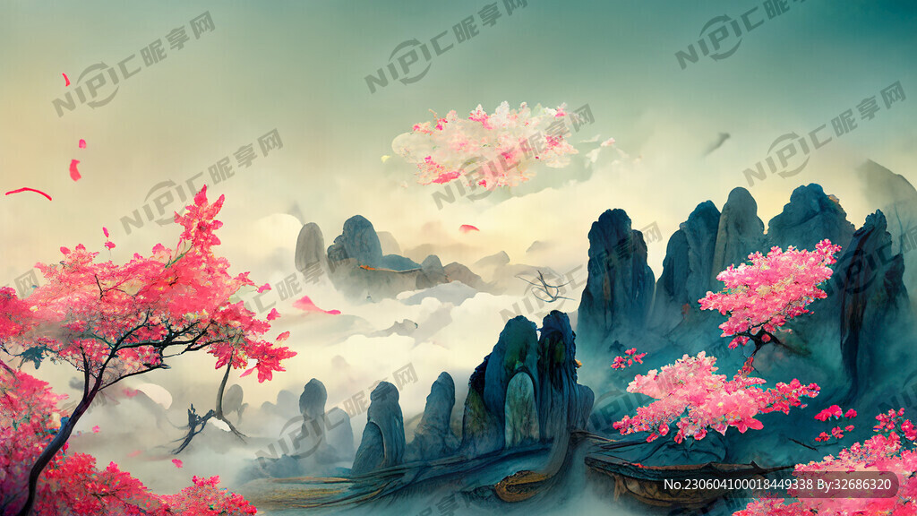 游戏梦幻唯美新中式风景 超高清