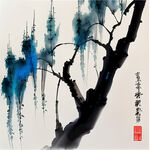 中国风，笛子，杨柳