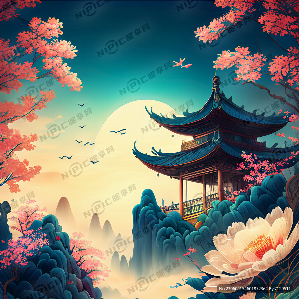 游戏梦幻唯美新中式风景 超高清