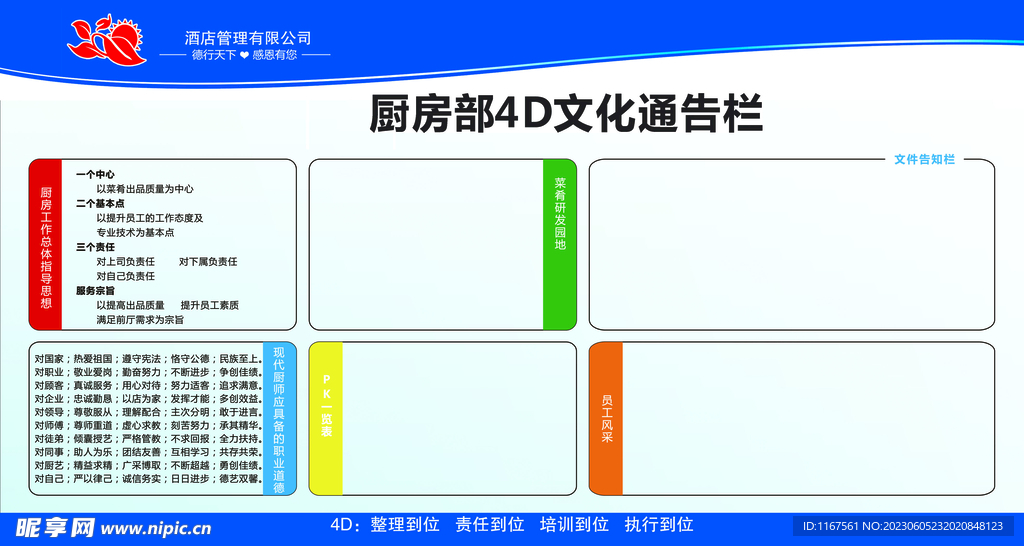 厨房4D公告栏