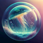 水母撞地球，泡泡，梦幻，科幻