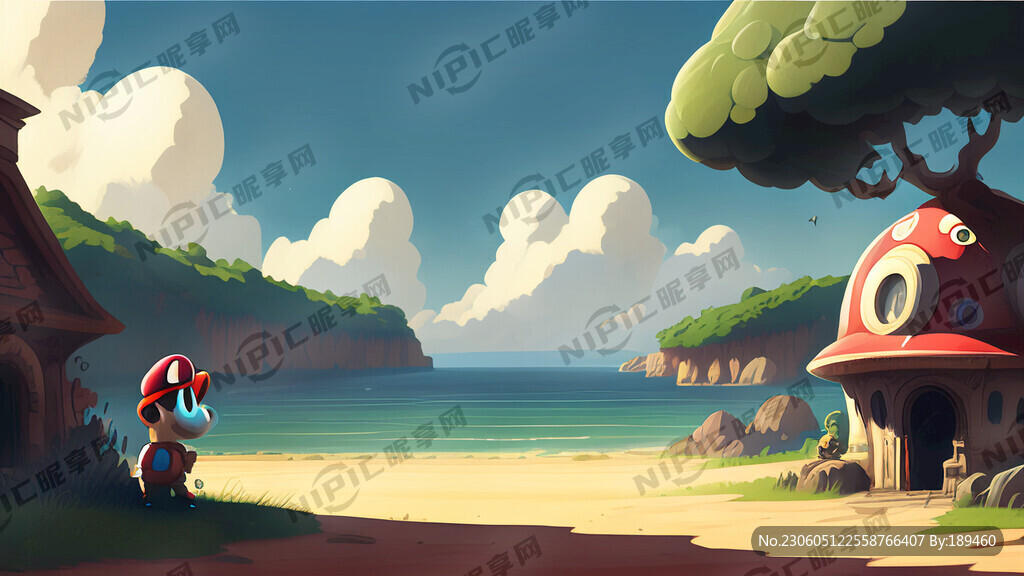 马里奥 背景 场景