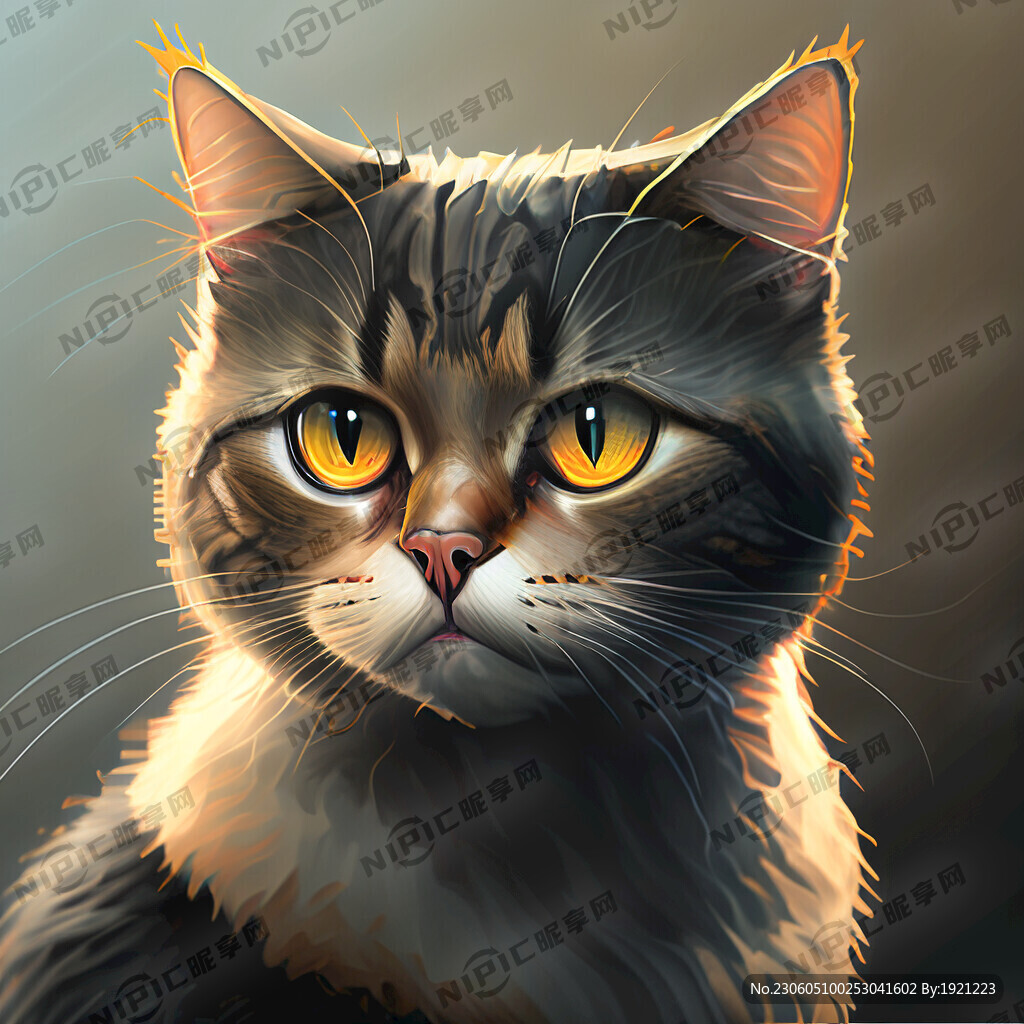 画一只没眼的猫