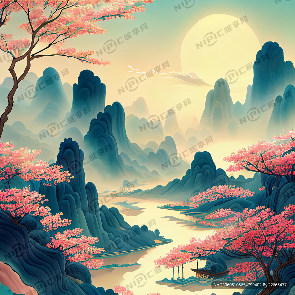 游戏梦幻唯美新中式风景 超高清