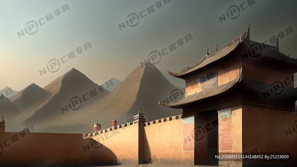 唐朝夯土墙面