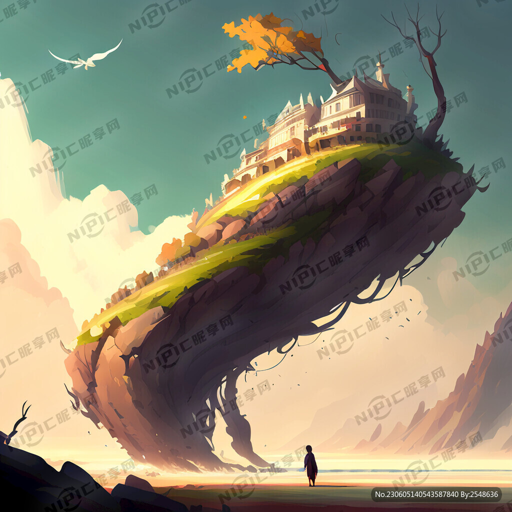 唯美欧美风概念插画