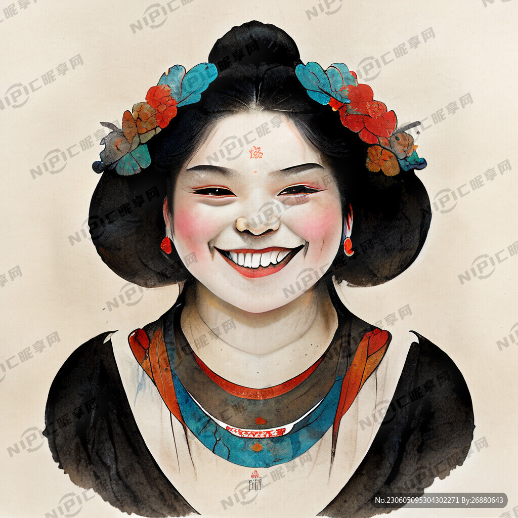 牙齿 古装 中国风  大唐