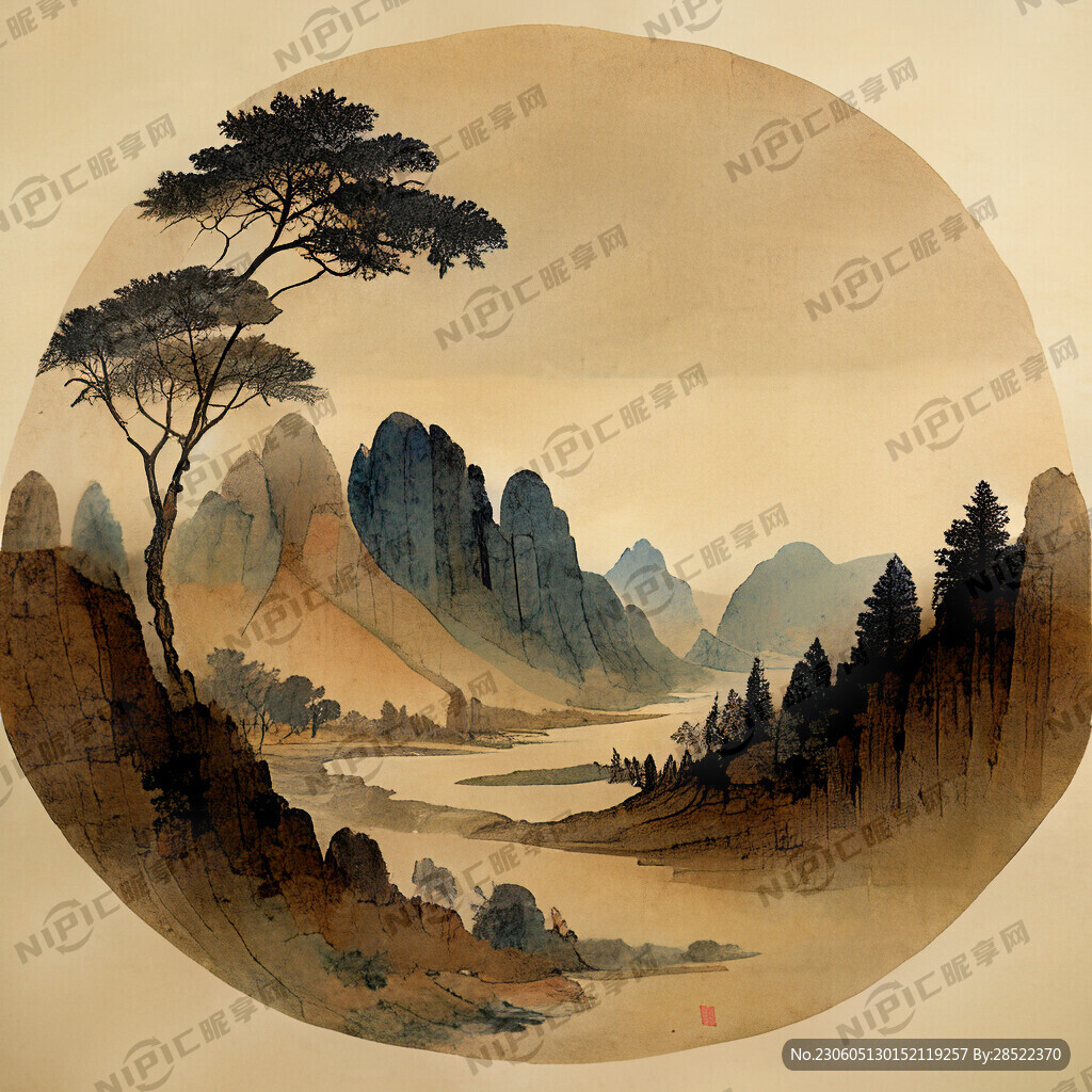 唐宋古画插画