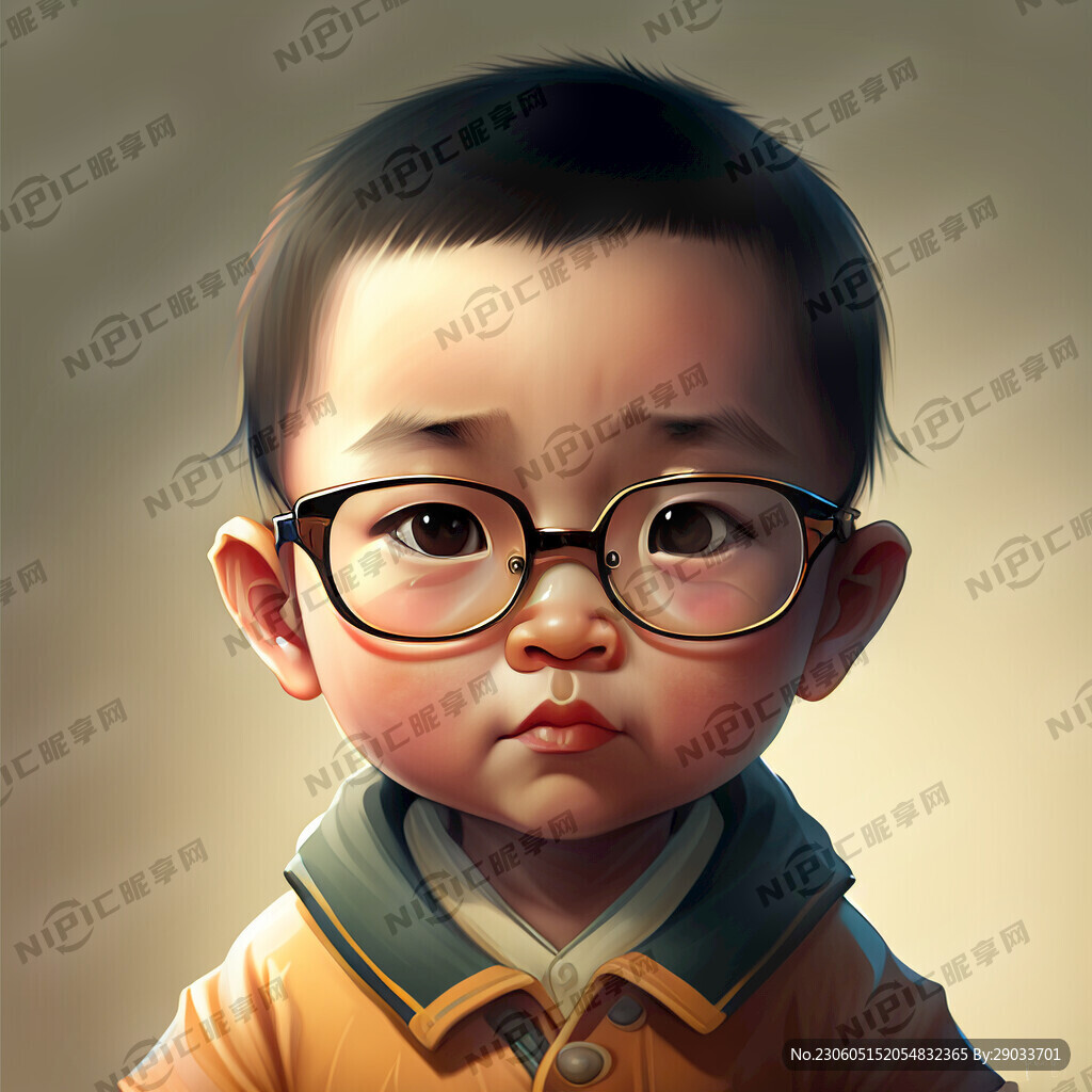 小孩 眼镜 可爱