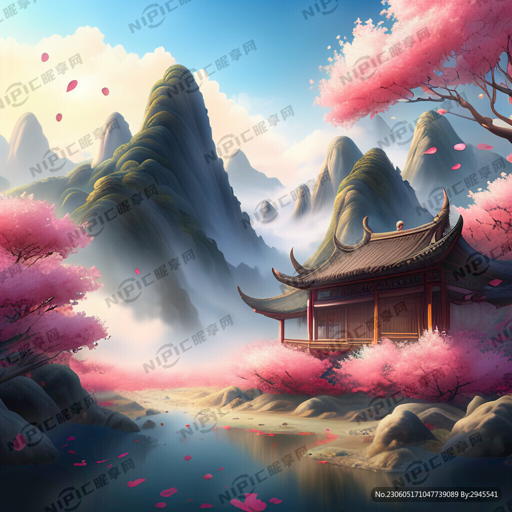 游戏梦幻唯美新中式风景 超高清