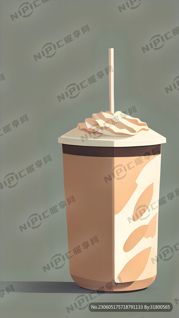 高级简约奶茶海报