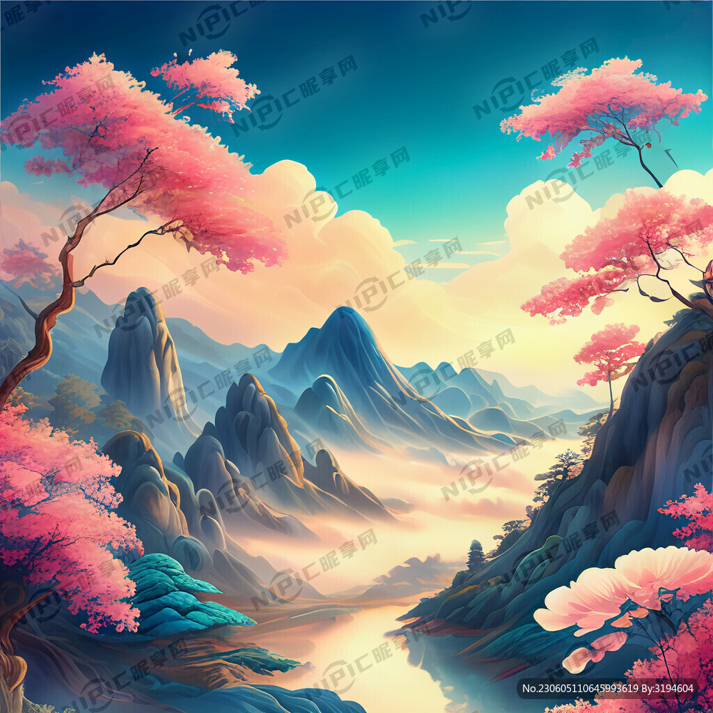 游戏梦幻唯美新中式风景 超高清