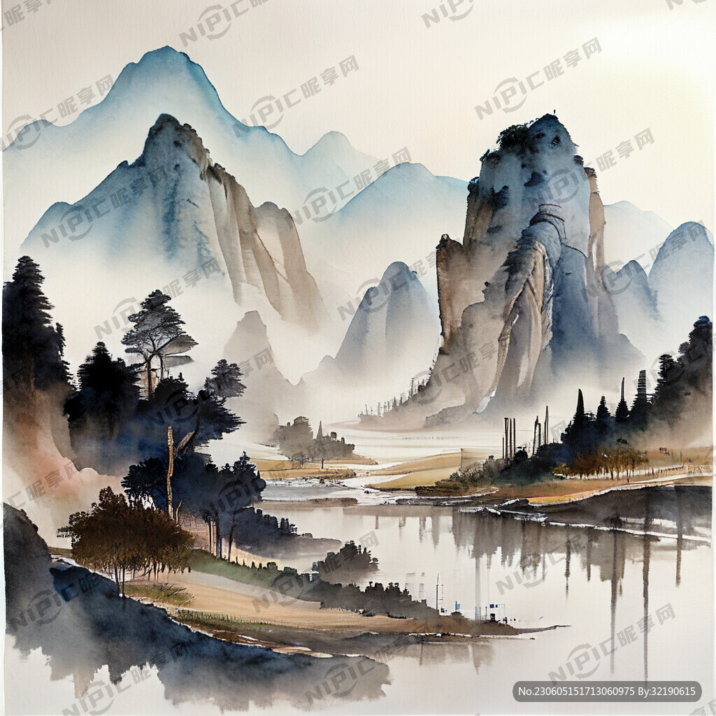 国潮山水