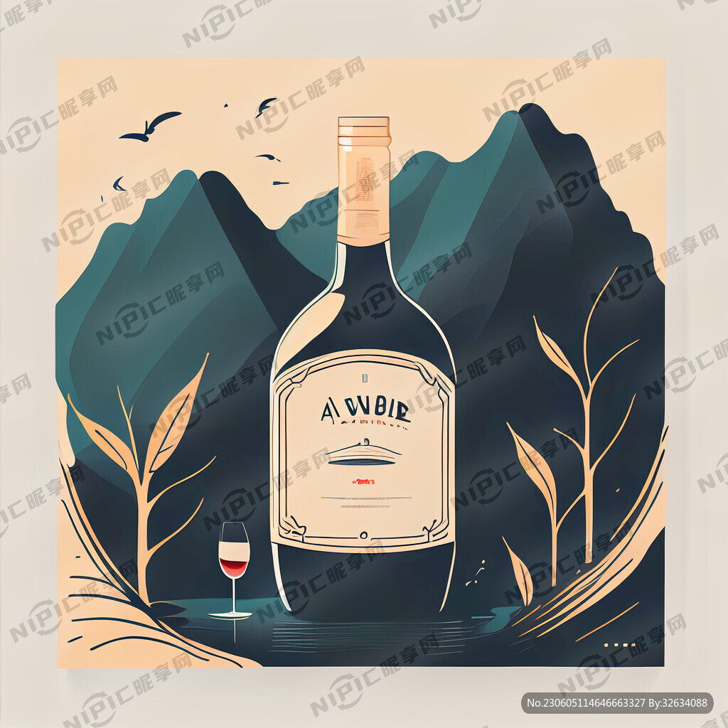 茅台酒 画册封面 简洁 线条