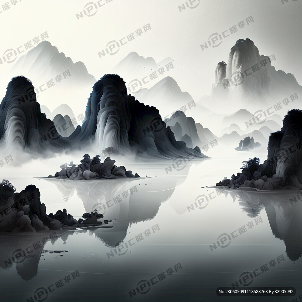 白色水纹