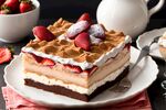 草莓提拉米苏蛋糕奶甜点食品图片