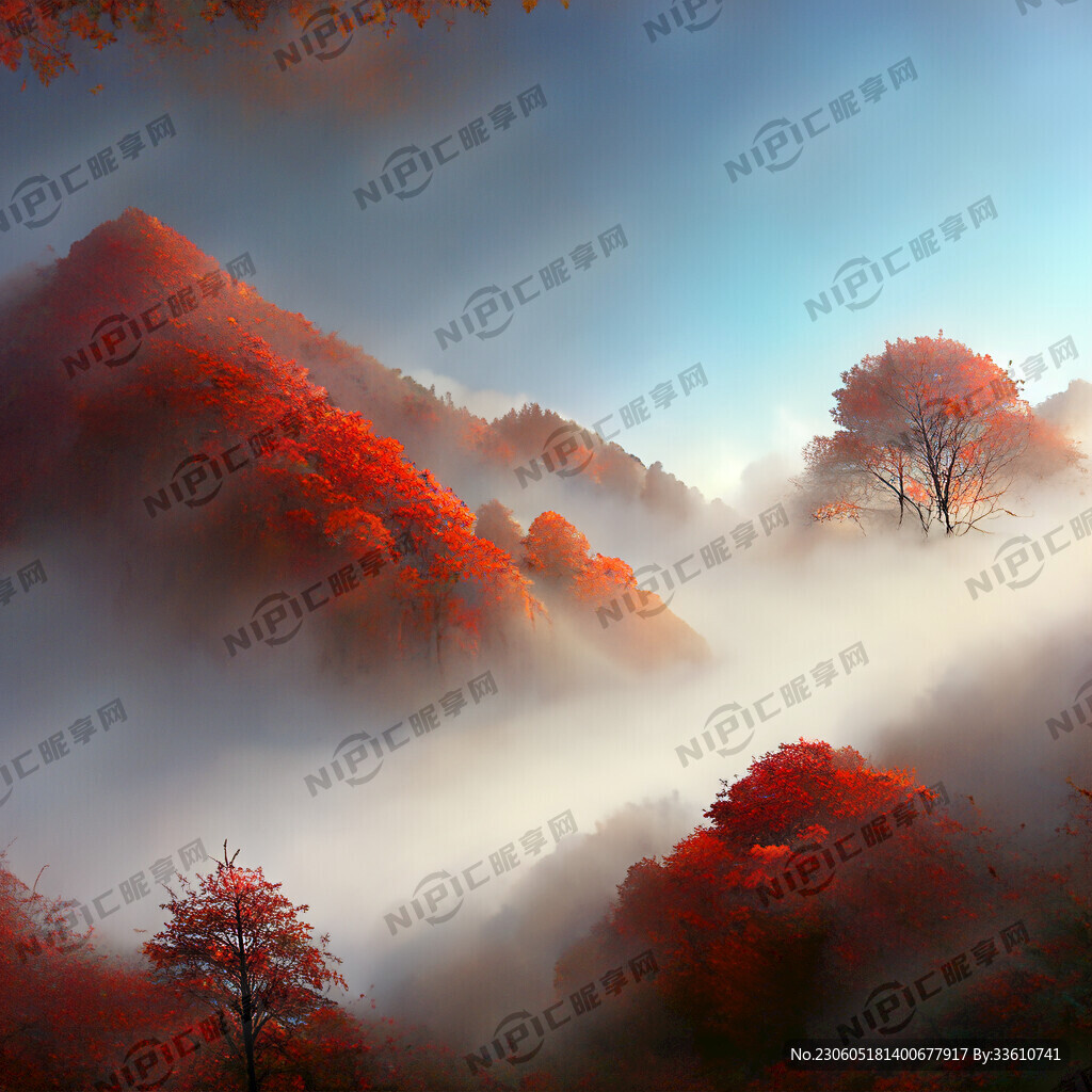 白天光雾山红叶节