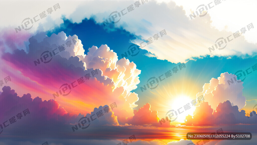 白色背景 天空 梦幻 彩色 光